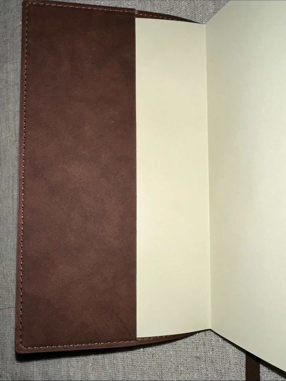 Dark Brown Leather Journal Envelope Notepad Wrap Around Closure Like New
